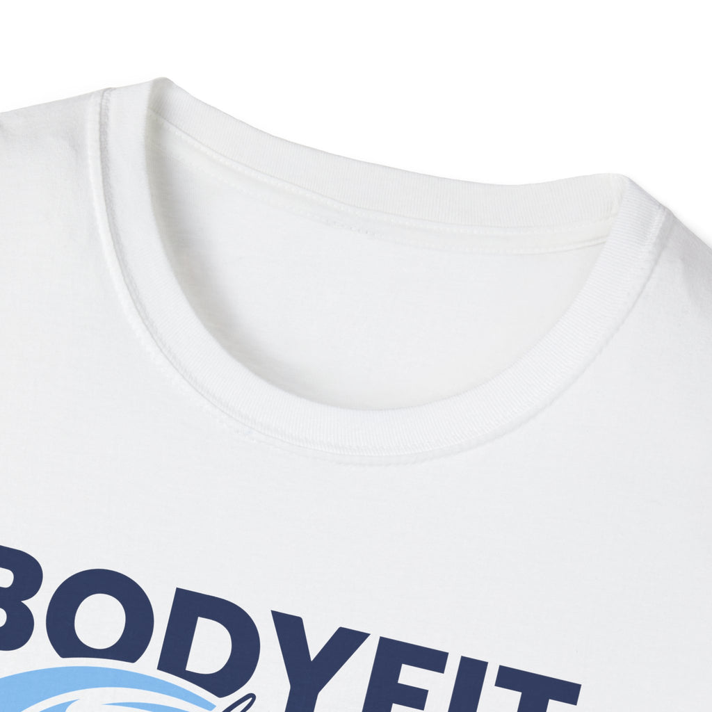 White BodyFit by Amy Tour T-Shirt with City Skyline Design