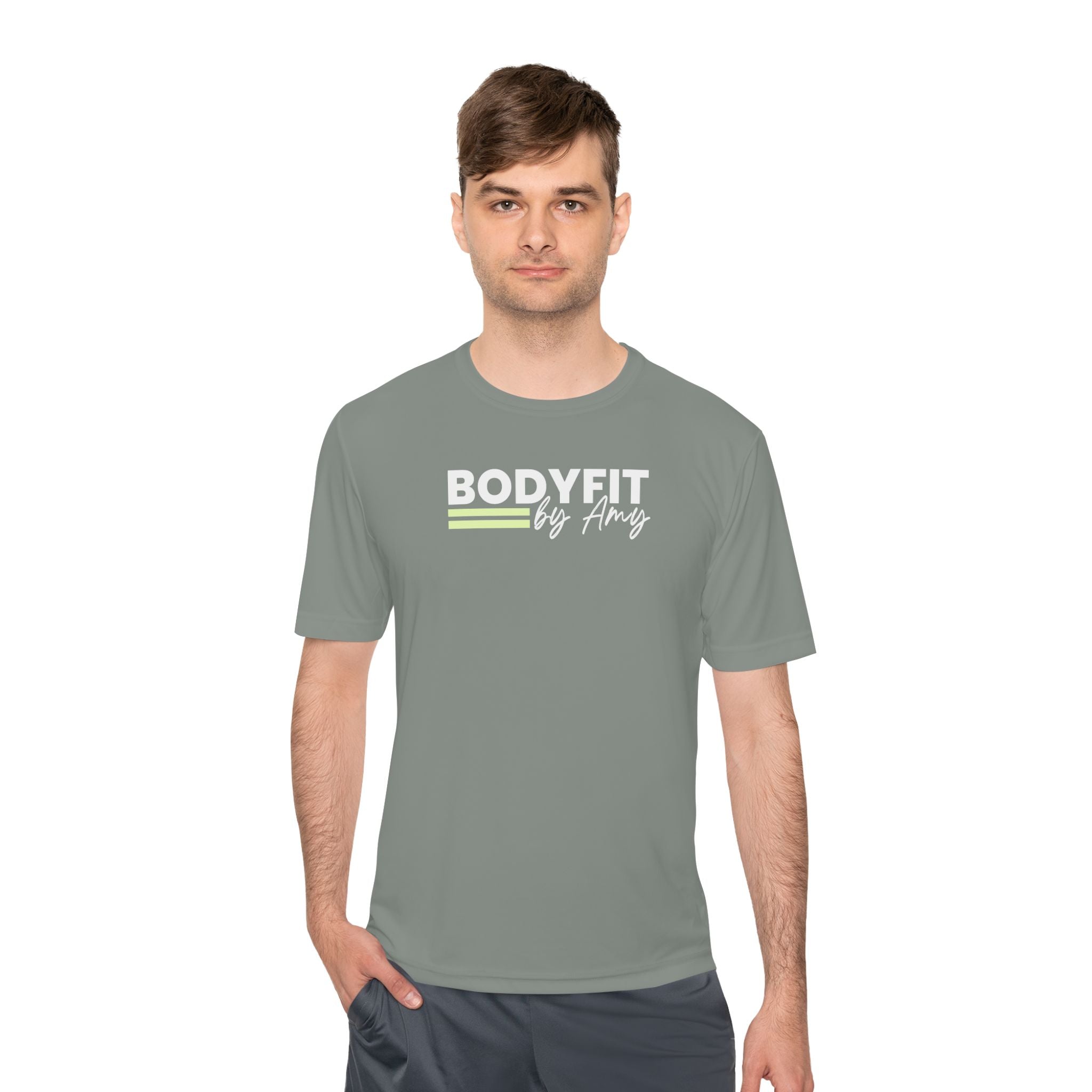 BodyFit by Amy Performance Tee — Moisture-Wicking Fitness Shirt