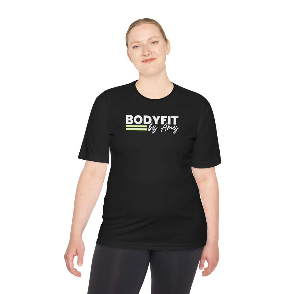 BodyFit by Amy Performance Tee — Moisture-Wicking Fitness Shirt