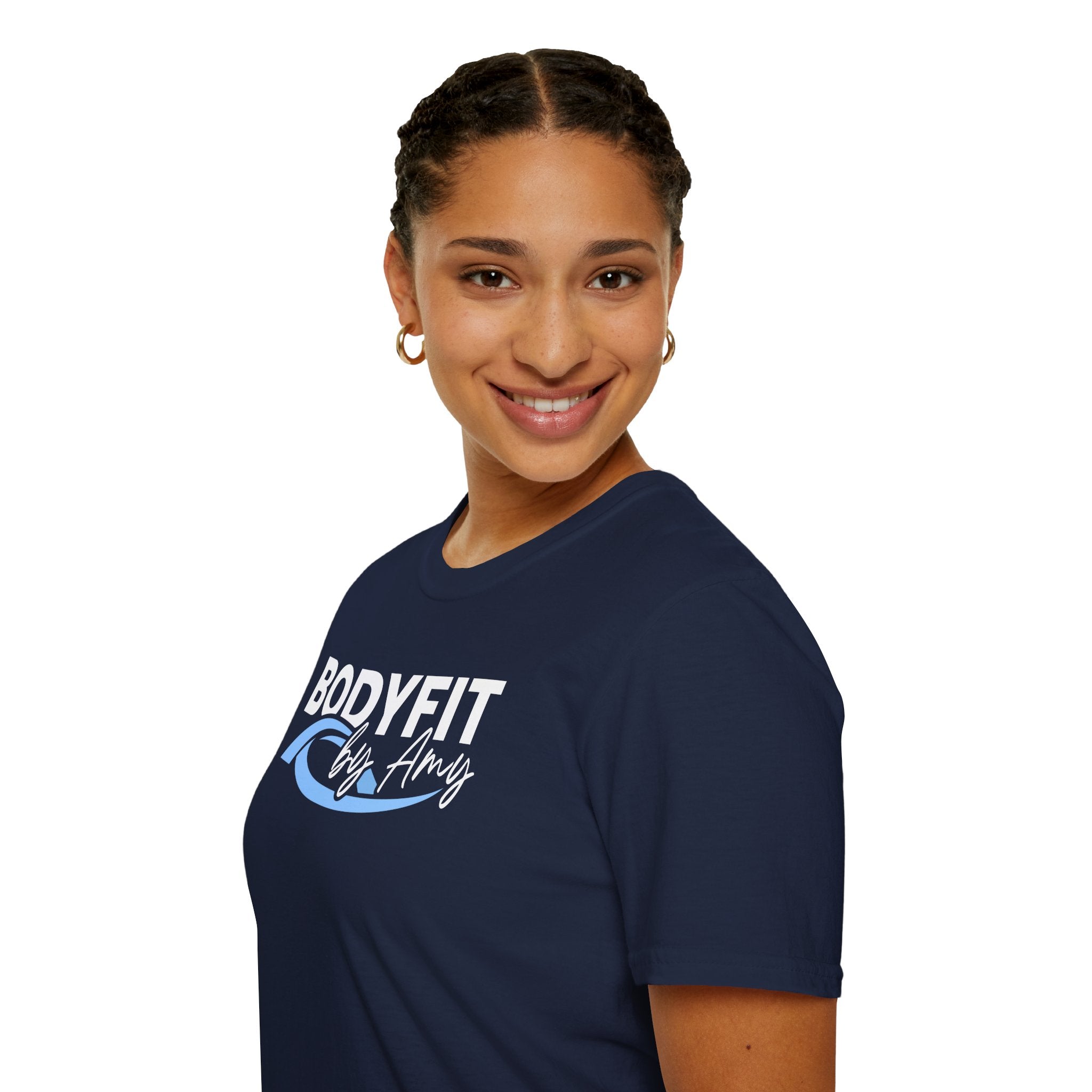 Navy BodyFit by Amy Tour T-Shirt with City Skyline Design