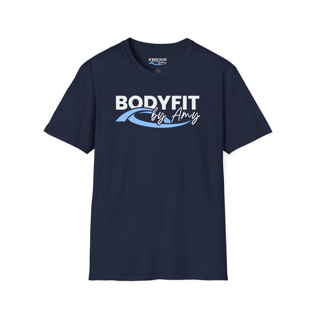 Navy BodyFit by Amy Tour T-Shirt with City Skyline Design