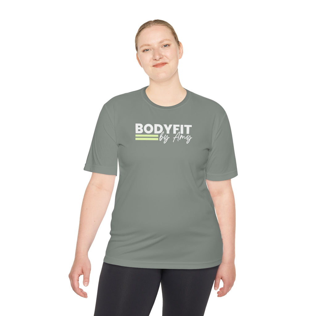 BodyFit by Amy Performance Tee — Moisture-Wicking Fitness Shirt
