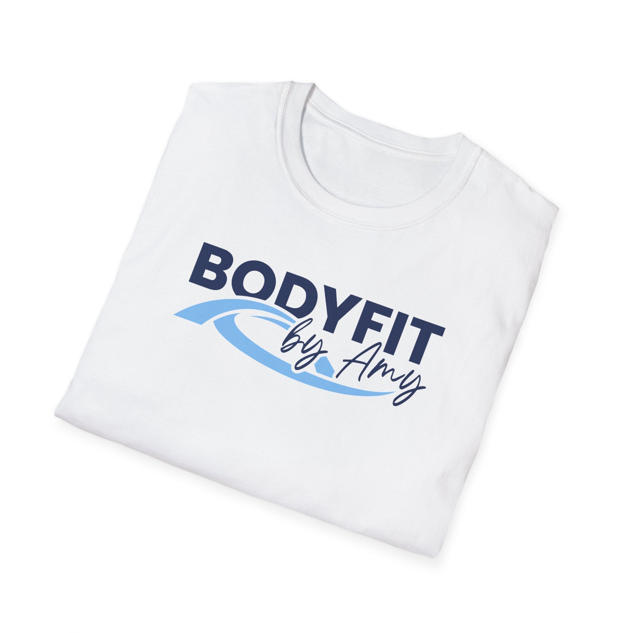 White BodyFit by Amy Tour T-Shirt with City Skyline Design