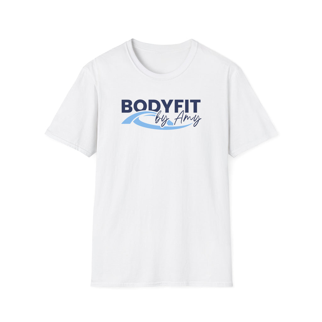 White BodyFit by Amy Tour T-Shirt with City Skyline Design