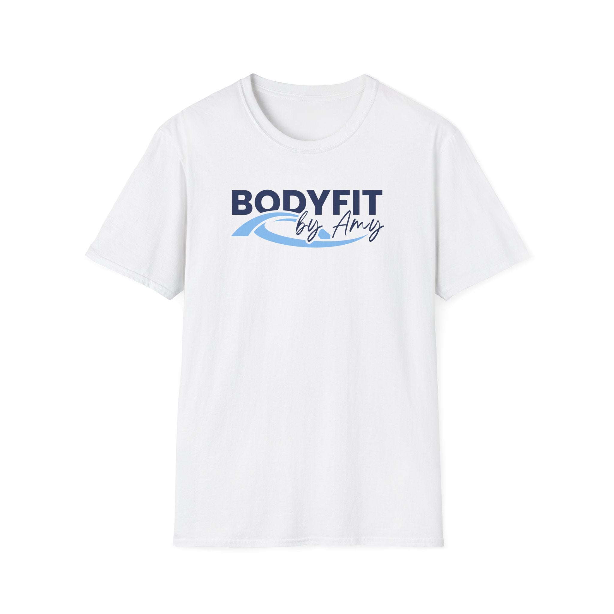 White BodyFit by Amy Tour T-Shirt with City Skyline Design