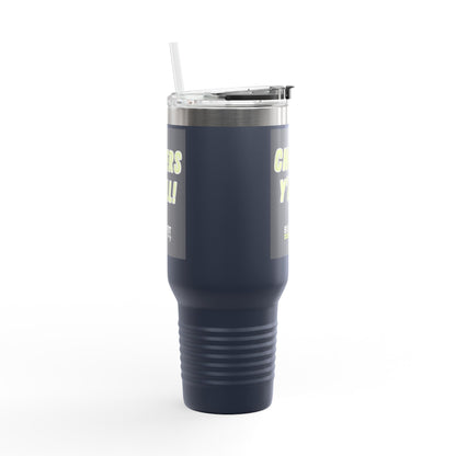 Motivational Insulated Travel Mug, 40oz - Perfect for On-the-Go, Stylish Hydration, Gifts for Fitness Lovers, Everyday Use, Unique Design
