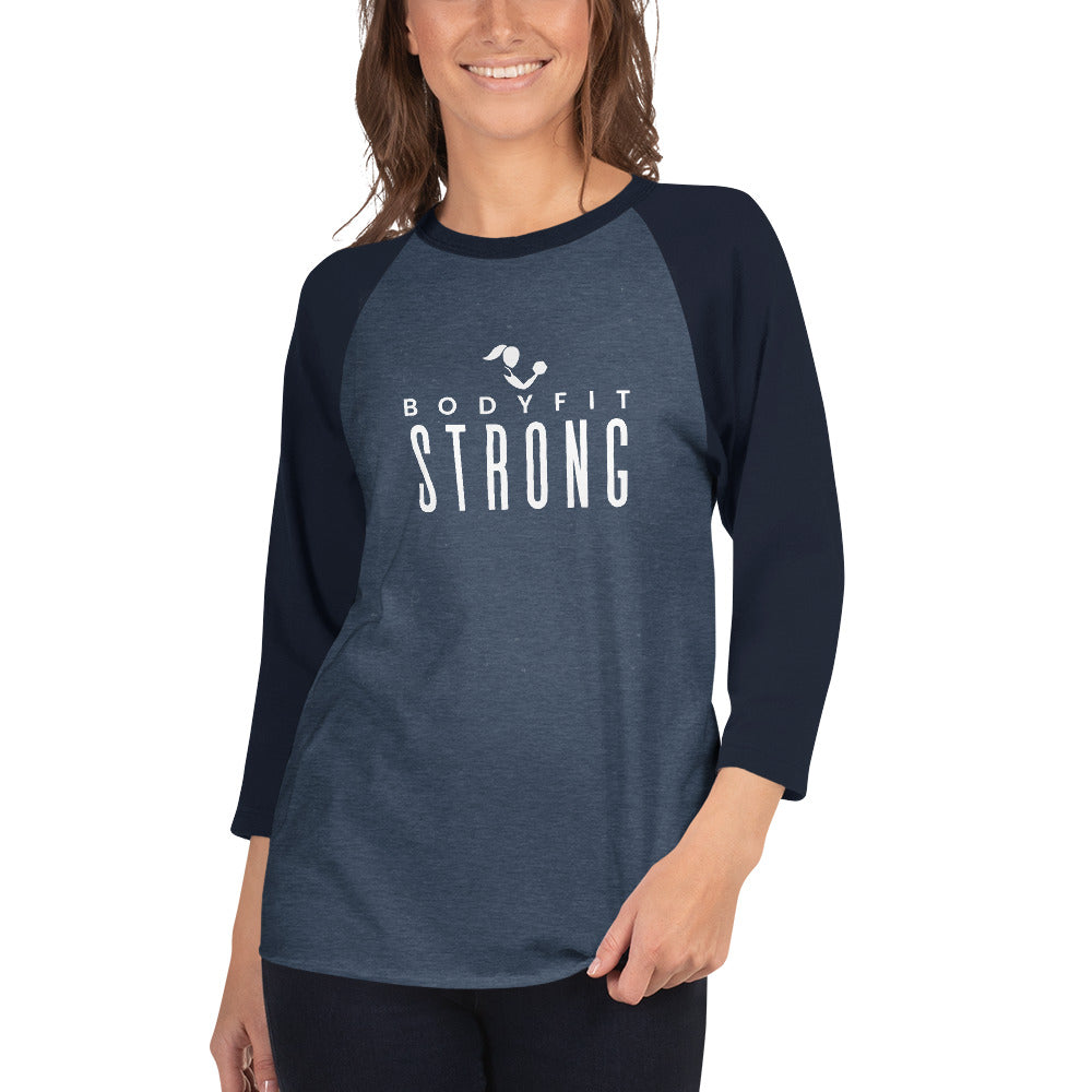 Strong 3/4 sleeve raglan shirt