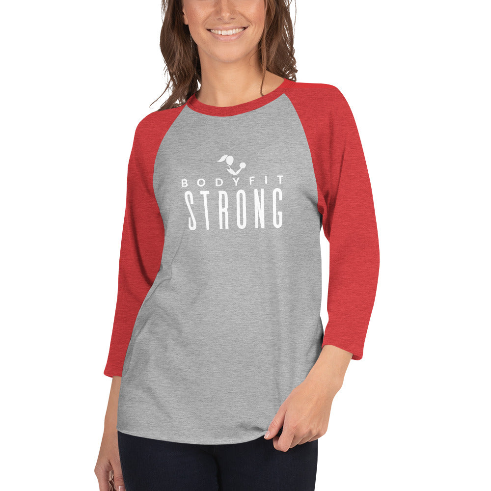 Strong 3/4 sleeve raglan shirt